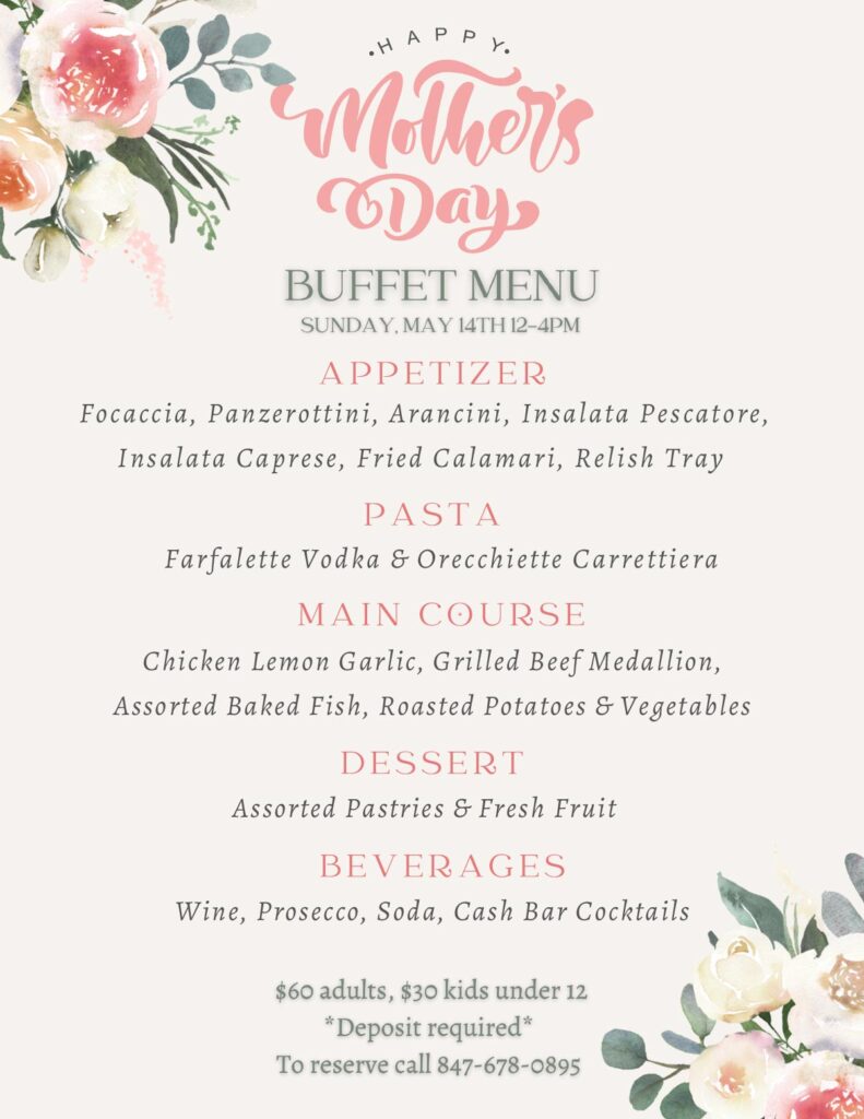 Mother’s Day Grand Buffet - Pescatore Restaurant & Banquets